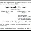 Herbert Annemarie 1921-2006Todesanzeige